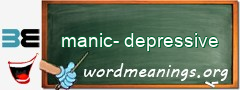 WordMeaning blackboard for manic-depressive